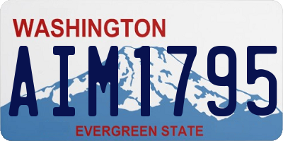 WA license plate AIM1795