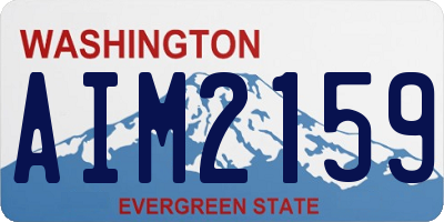 WA license plate AIM2159