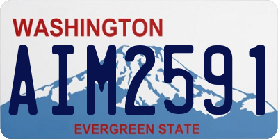 WA license plate AIM2591