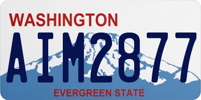 WA license plate AIM2877