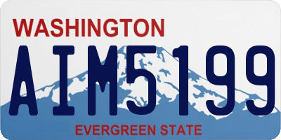 WA license plate AIM5199