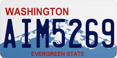 WA license plate AIM5269