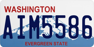 WA license plate AIM5586