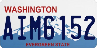 WA license plate AIM6152