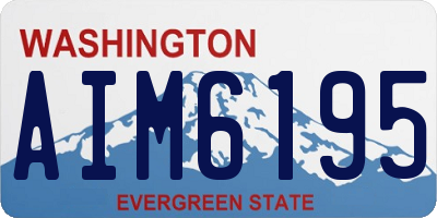 WA license plate AIM6195