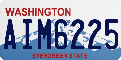 WA license plate AIM6225