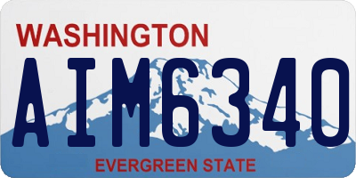 WA license plate AIM6340