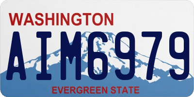 WA license plate AIM6979