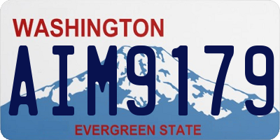WA license plate AIM9179