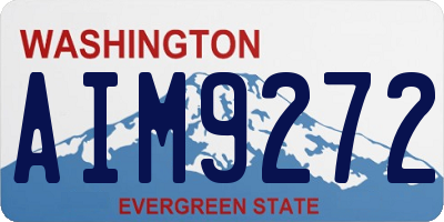 WA license plate AIM9272