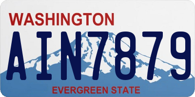 WA license plate AIN7879