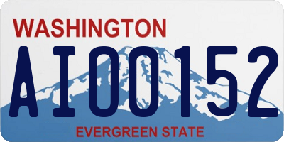 WA license plate AIO0152