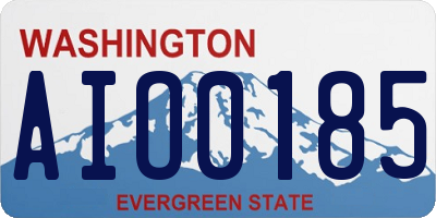 WA license plate AIO0185