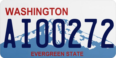 WA license plate AIO0272