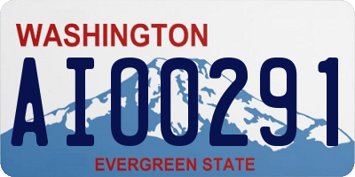 WA license plate AIO0291