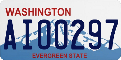 WA license plate AIO0297