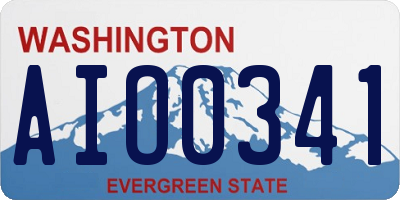 WA license plate AIO0341