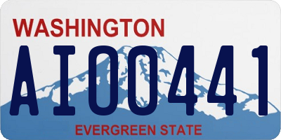 WA license plate AIO0441
