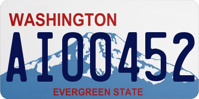 WA license plate AIO0452