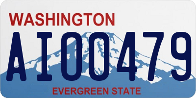 WA license plate AIO0479