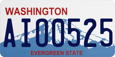 WA license plate AIO0525