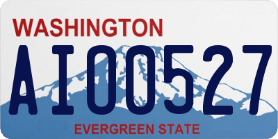 WA license plate AIO0527