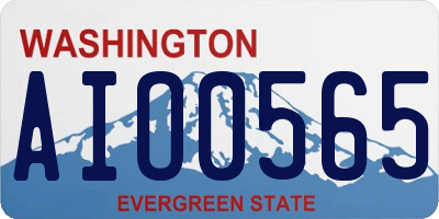 WA license plate AIO0565