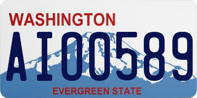 WA license plate AIO0589