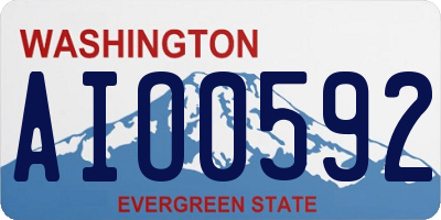 WA license plate AIO0592