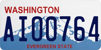 WA license plate AIO0764