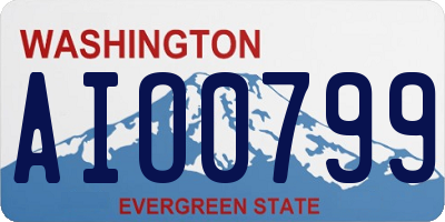 WA license plate AIO0799