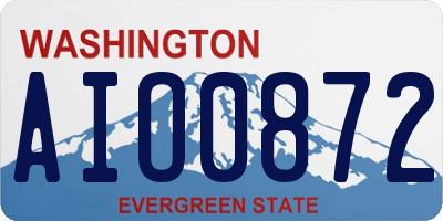 WA license plate AIO0872
