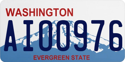 WA license plate AIO0976