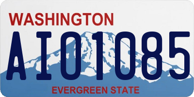 WA license plate AIO1085