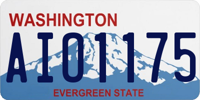 WA license plate AIO1175
