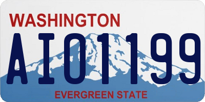 WA license plate AIO1199