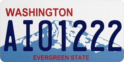 WA license plate AIO1222