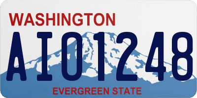WA license plate AIO1248