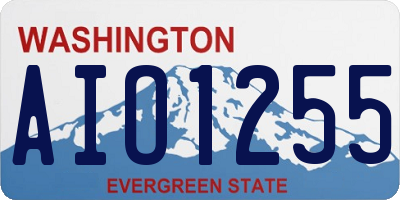 WA license plate AIO1255