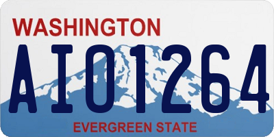 WA license plate AIO1264