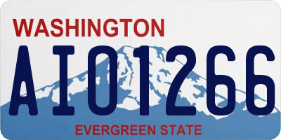 WA license plate AIO1266