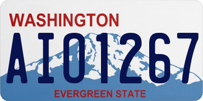 WA license plate AIO1267