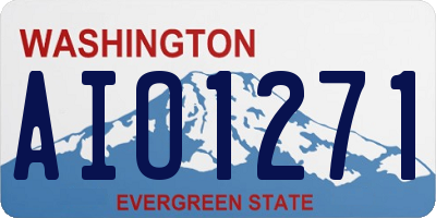 WA license plate AIO1271