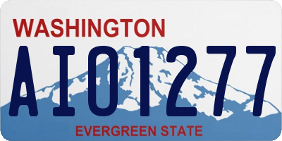 WA license plate AIO1277