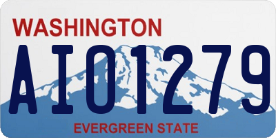 WA license plate AIO1279