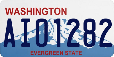 WA license plate AIO1282