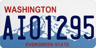 WA license plate AIO1295