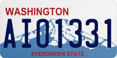 WA license plate AIO1331