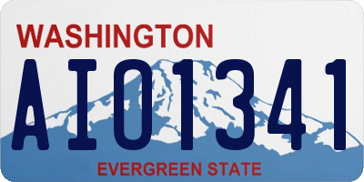 WA license plate AIO1341