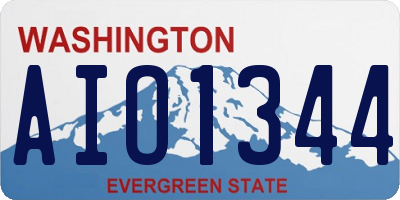 WA license plate AIO1344